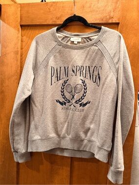 Evereve French Terry Crewneck Size M
